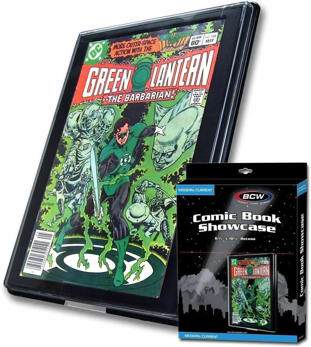BCW Comic Book Showcase Frame - 1 Pack| Current/Modern Age Comic Book Display Frame | Comic Book Showcase Display Case | Comic Book Holder Picture Frame | Comic Book Frames for Wall