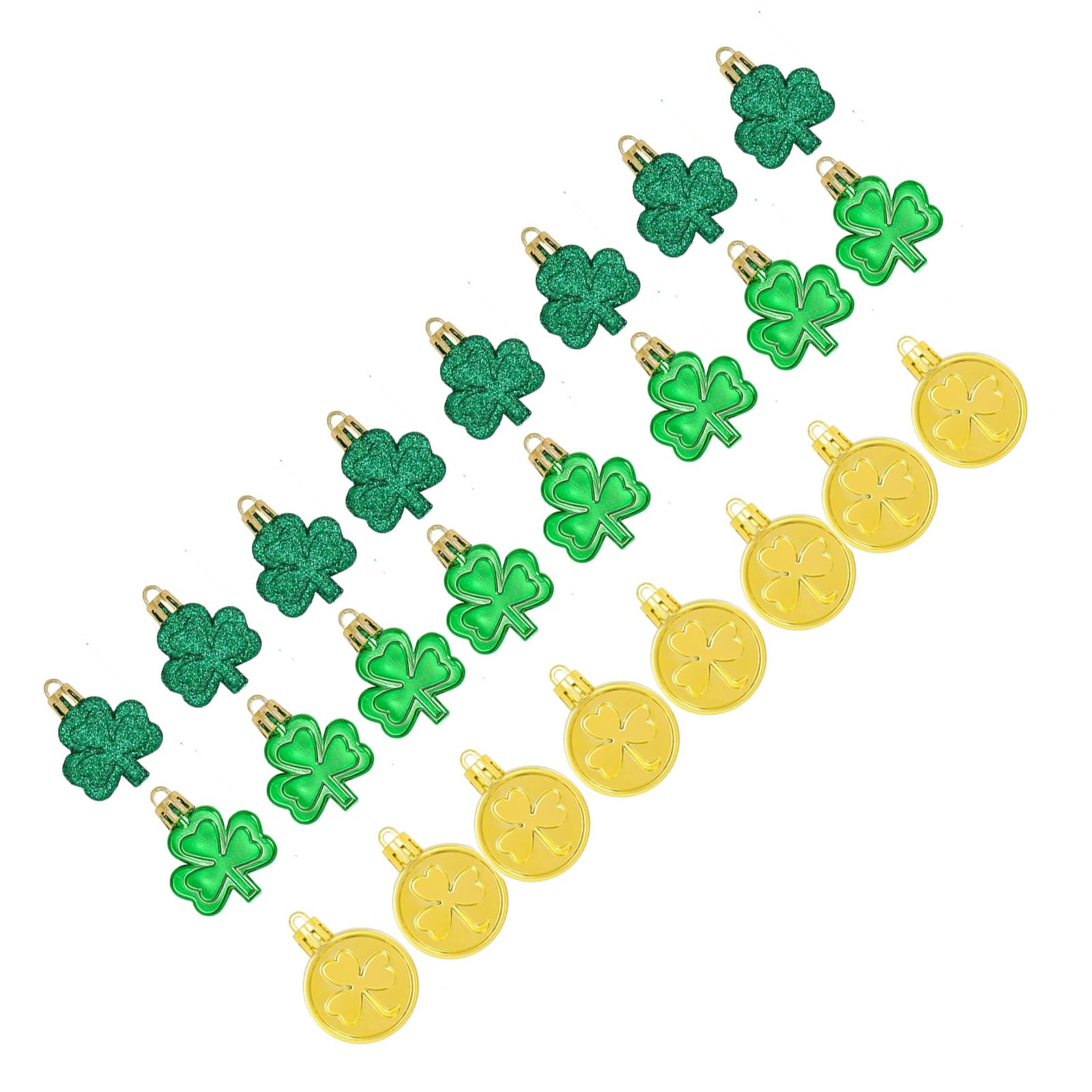 St Patrick ' s Day Decorations Shamrocks Ornament Good Luck Clovers Hanging Baubles for Patrick ' s Day Table Shelf Decors St ' Decorations