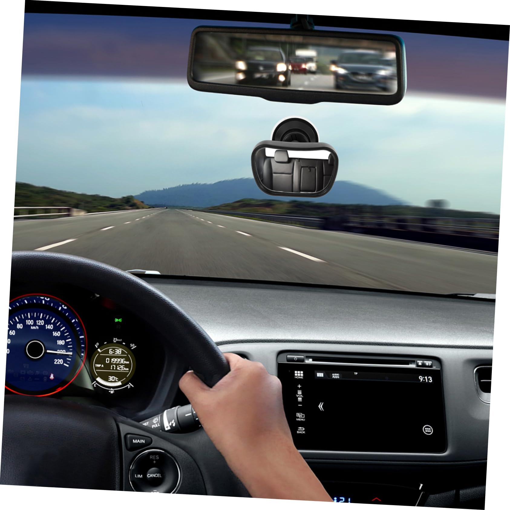 Toyvian 5 Pezzi Specchietto Retrovisore Auto Regolabile per Osservare Sicurezza per Sedili Posteriori Campo Visivo e Facile Installazione