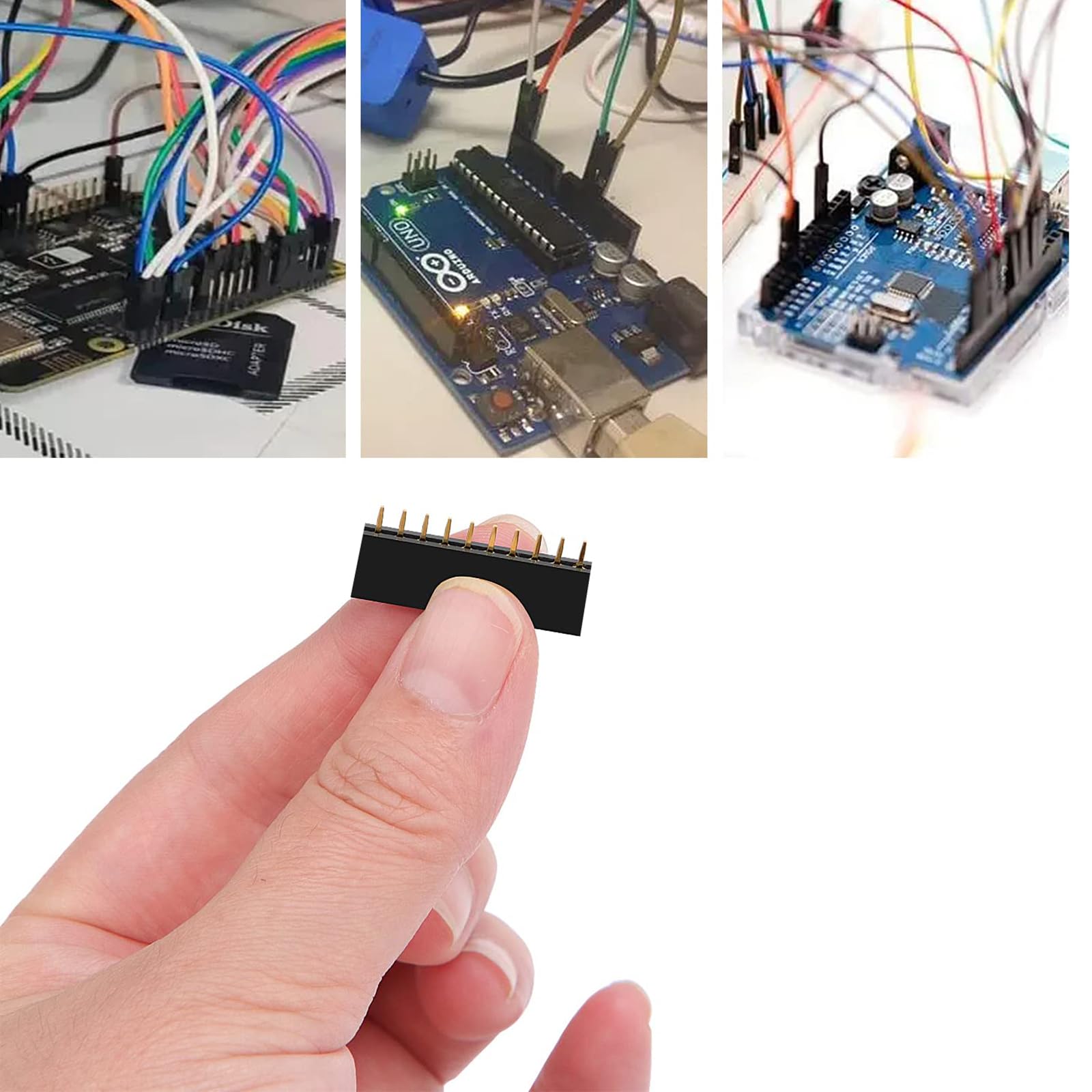 30 sztuk 2,54 mm 10 pin nagłówek męski i żeński listwa pinowa PCB lutowanie listwa lutownicza piny do lutowania płytka perforowana płyta łącząca prototyp Shield