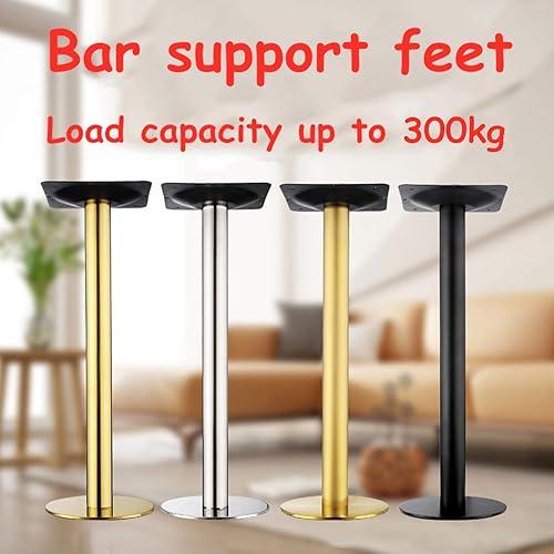 Miniatura 4 de Patas de escritorio de una sola columna resistentes, patas de acero inoxidable para mostrador, columna de soporte para patas de mesa de café de bar,