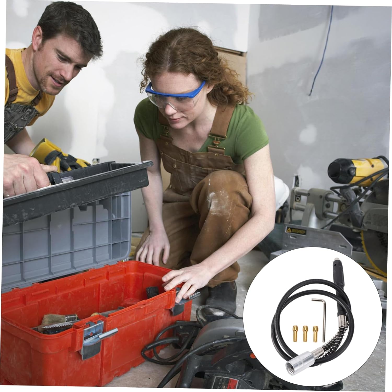 Versatile Electric Grinding Accessories Kit Chuck Shaft Handle Chuck Electric Drive Shaft