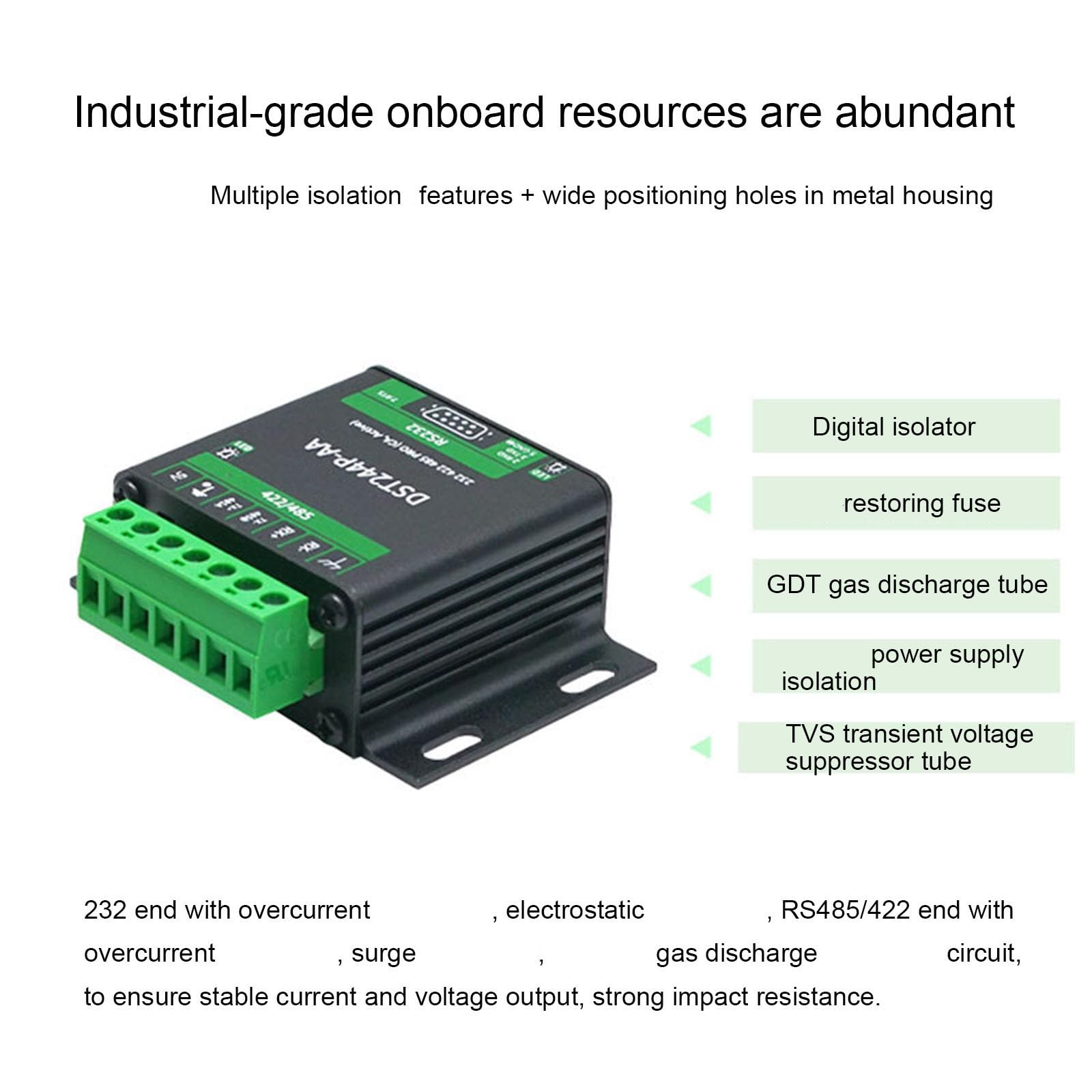 Convertisseur industriel USB vers RS232 485 422 avec SP3232 SP3485 pour plusieurs systèmes Module interconvertible isolé Adaptateur USB industriel