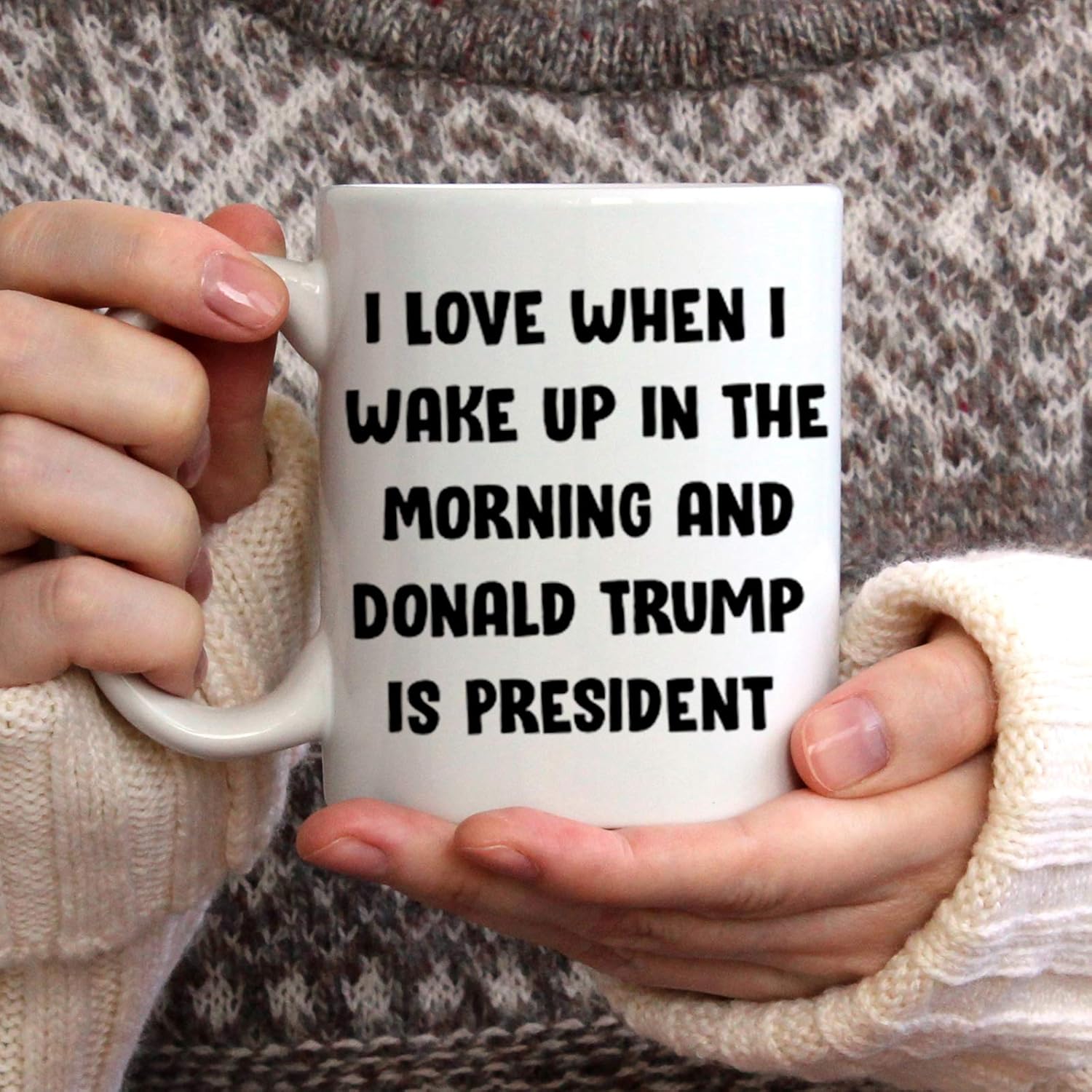 Nеw Prоduсt I Love When I Wake Up In The Morning And Donald Trump Is President - Funny Trump Mug - 11 oz Coffee Mug - Great Gift for Wife, Husband, Mom, Dad, Co-Worker, Boss, Teachers Friends by Mad Ink Fashions