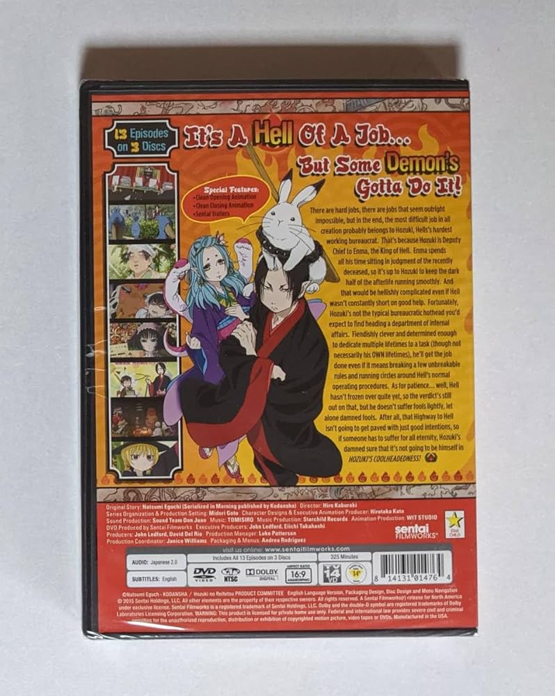 新品 北米版 鬼灯の冷徹 全13話 アニメ DVD (※リージョン機器必須) Amazon.co.jp: 北米版 鬼灯の冷徹 全13話 アニメ DVD