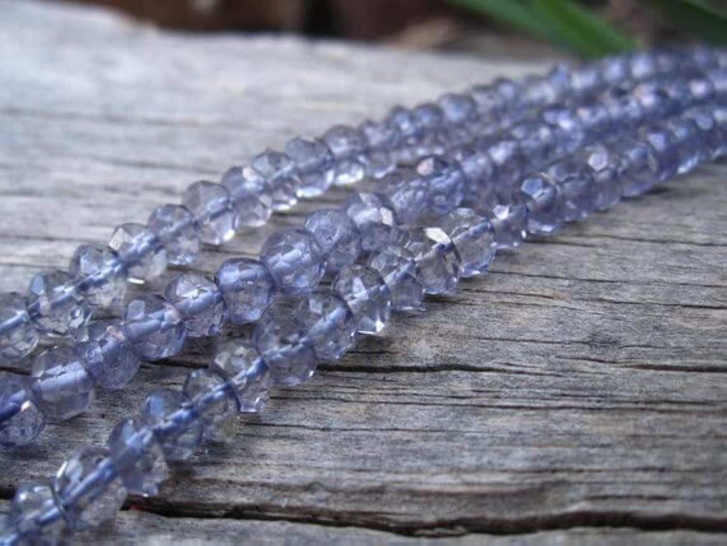 Quartz bleu perles rondelles facettées 4mm pour fabriquer des bijoux fins sans défaut