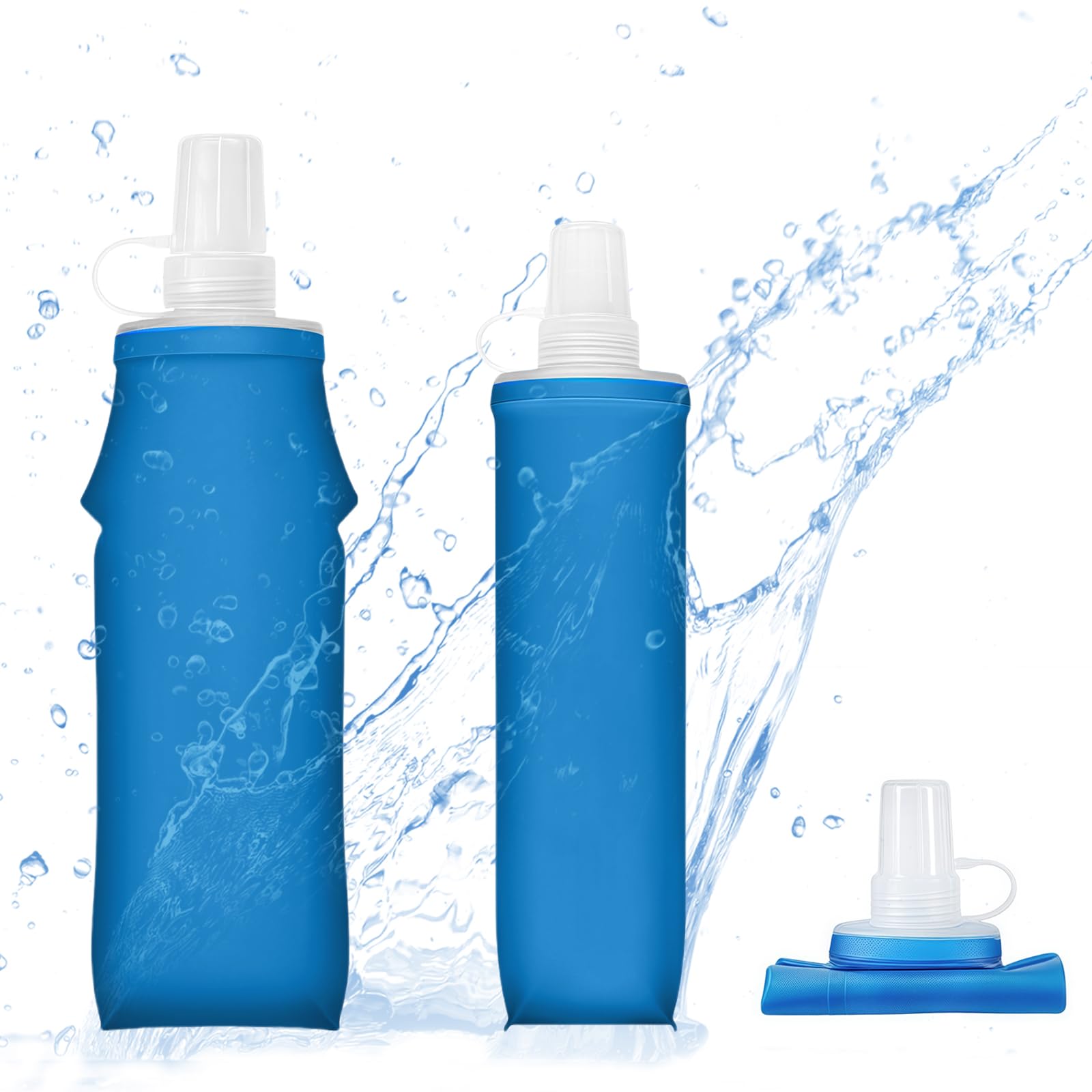 SY32 キャップ&ソフトボトル水筒 Amazon.co.jp: kasanidika ランニング ボトル 水筒【250ml＆500ml