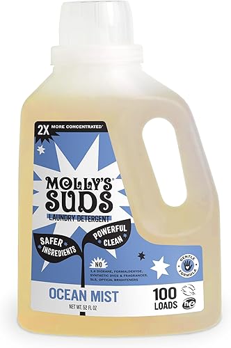Miniatura 14 de Molly's Suds Detergente líquido para ropa, jabón detergente natural para ropa para pieles sensibles, concentrado 2 veces y de alta eficiencia (HE)