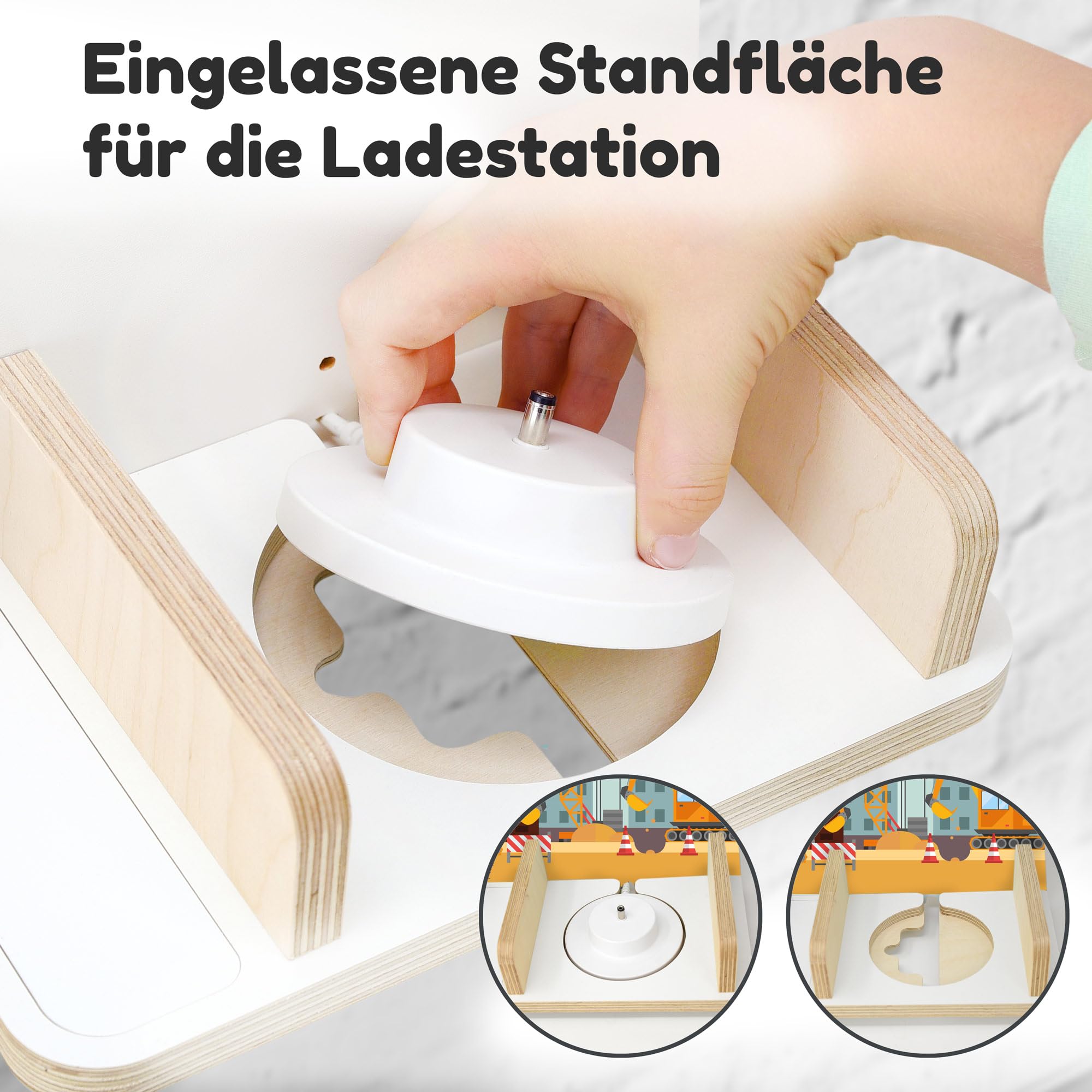 stadtecken Estantería infantil para caja de música, diseño de obra pequeño, adecuado para la caja Toniebox y aprox. 32 tonos, regalo I idea de regalo I jugar, coleccionar, colocar o colgar