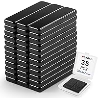 Vista 14 de MIKEDE Imanes de neodimio de tierras raras, paquete de 20 barras de imanes fuertes y resistentes, potentes tiras magnéticas con respaldo adhesivo