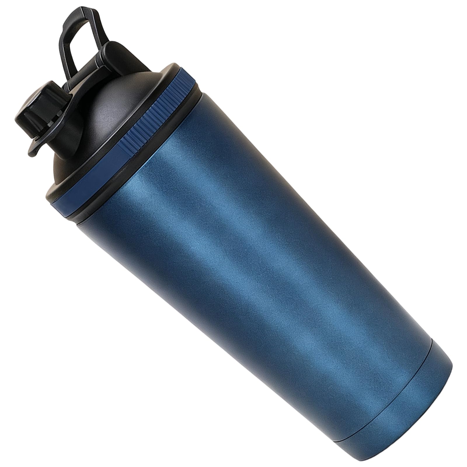 750 ml / 25 oz Protein-Shaker-Flasche aus Edelstahl, doppelwandig isolierte Trinkflasche für das Fitnessstudio, Mixerflasche mit Messmarkierungen, 24 x 10 cm, 9,4 Zoll x 3,9 Zoll