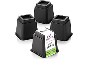 HOLDN' STORAGE 5-Inch Heavy-Duty Bed Risers