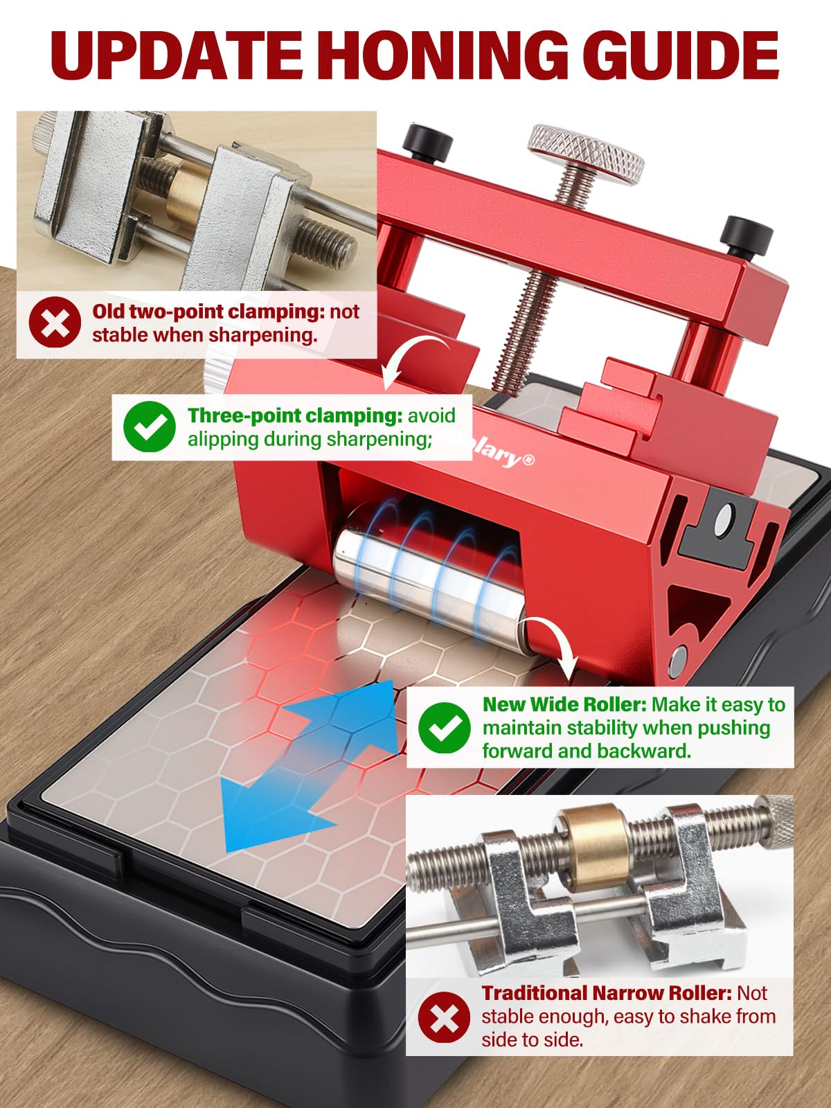 11-teiliges Diamant Schleifstein Set - Profi-Messerschärfer Für Küche & Werkstatt