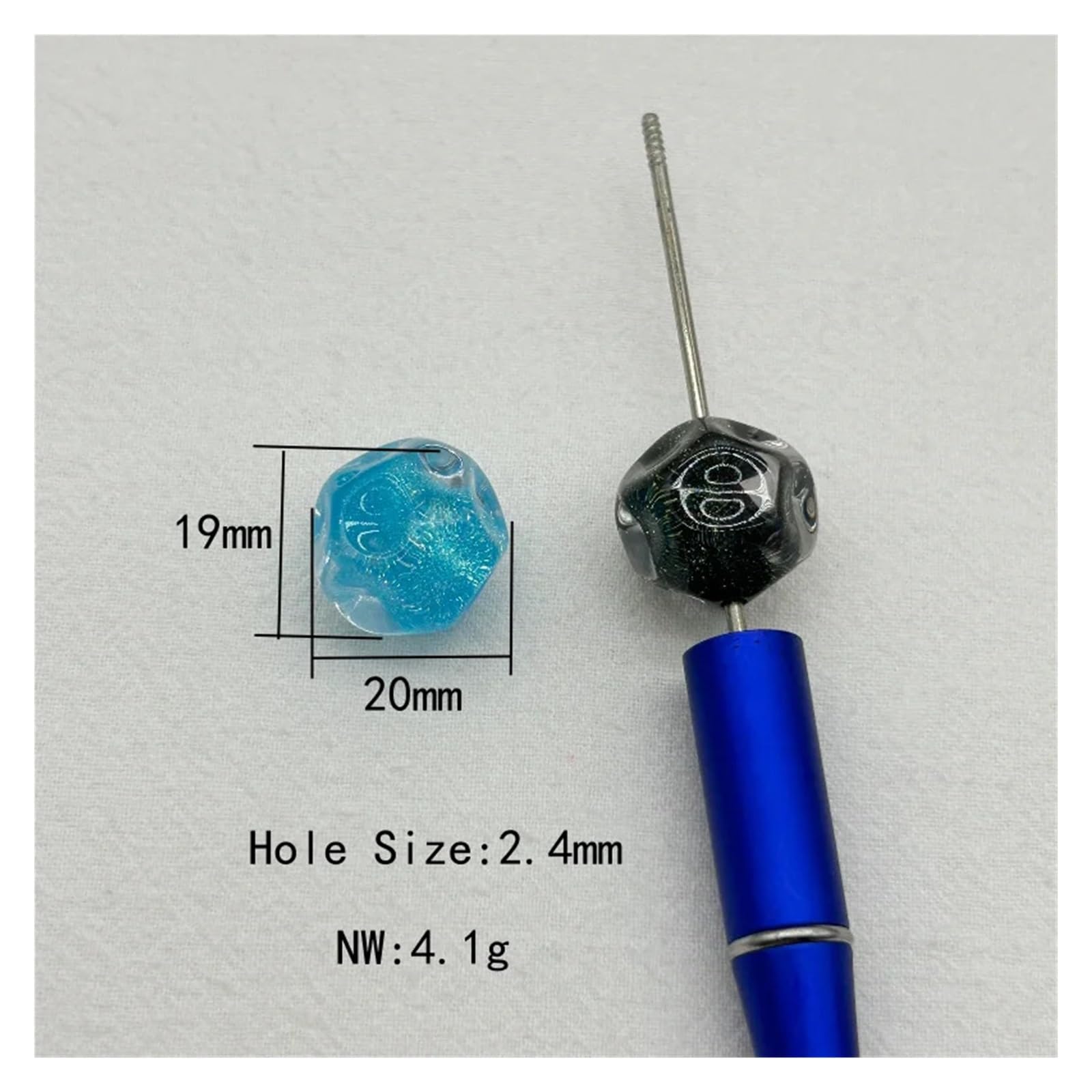 20x19mm 100szt. Żywiczne koraliki z efektem proszku okrągłego do robienia bransoletek/naszyjników DIY.Wykończenia jubilerskie(Orange)