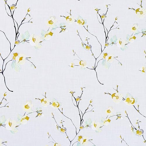 Miniatura 8 de WENMER Papel tapiz floral beige de 17.71 x 590 pulgadas, papel tapiz floral beige para despegar y pegar, moderno papel tapiz floral extraíble para