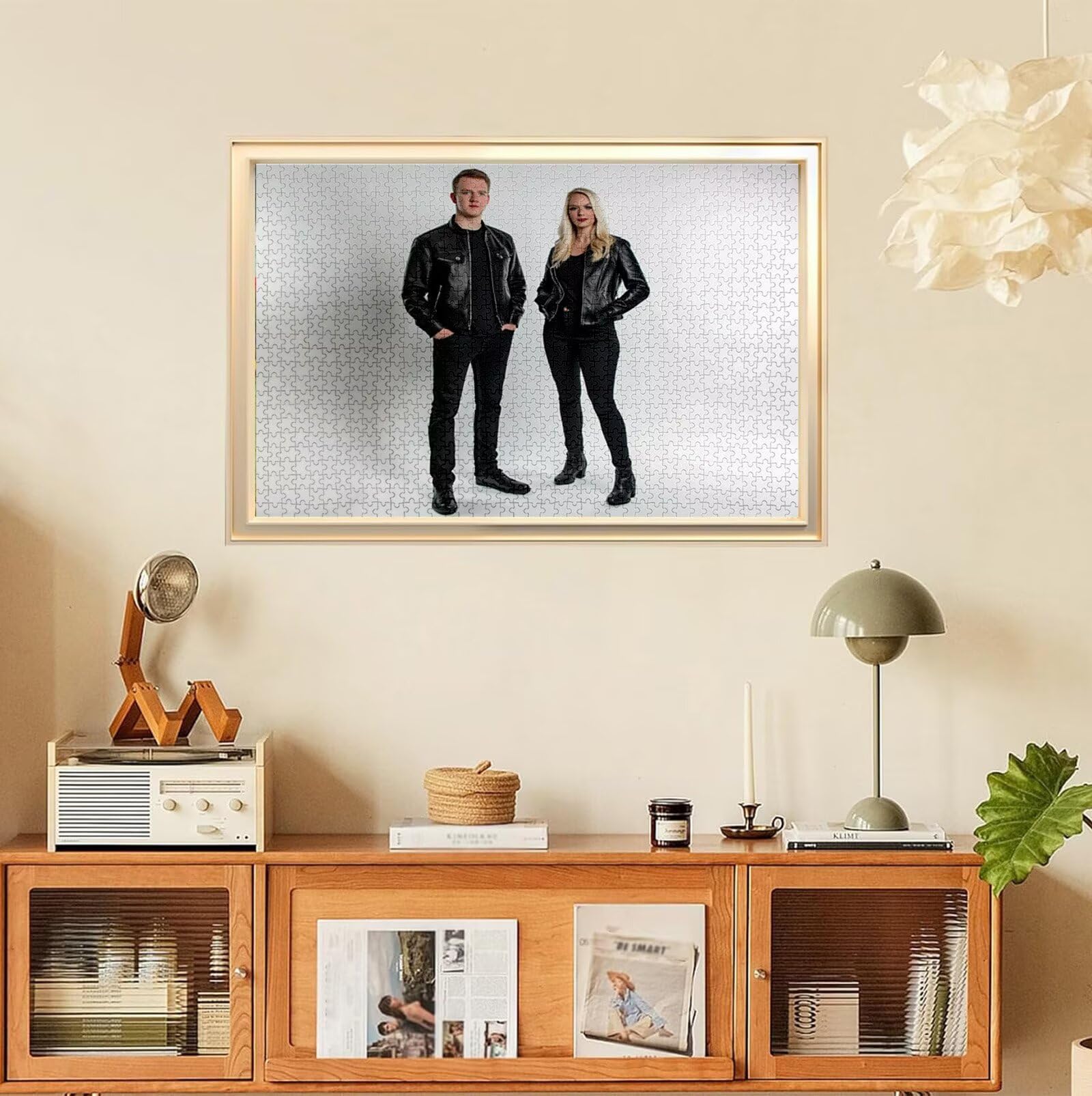Puzzle Personalizado con Foto, Personalizada Rompecabezas Personalizado Diseña tu Logo Foto o Texto, Personalizado Navidad Halloween San Valentín Parejas Niños Familia Amigos h-933