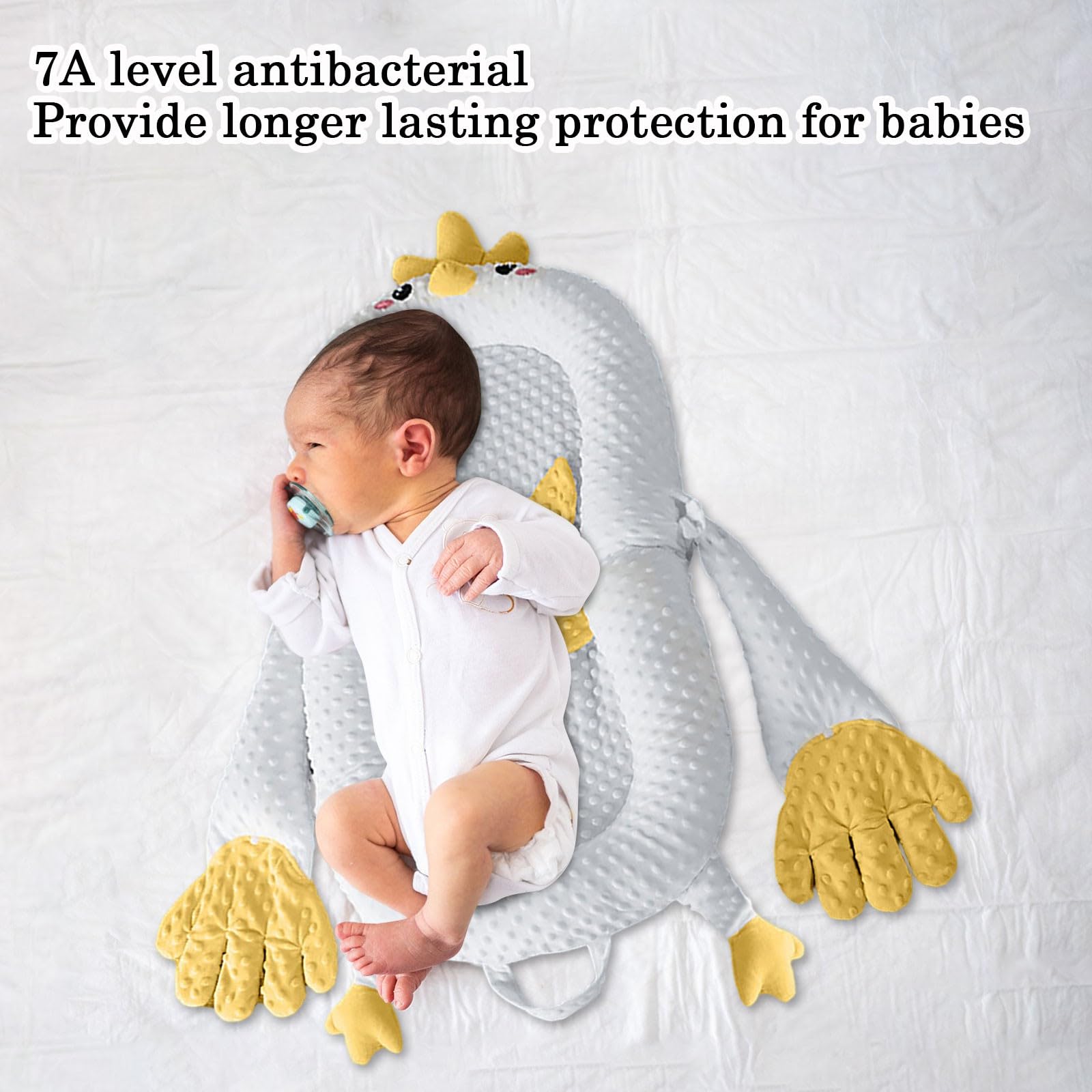 JGSHJF Coussin cale pour bébé, Coussin d'allaitement anti-reflux pour réduire les régurgitations, Taie d'oreiller d'allaitement anti-roulement pour les soins et l'allaitement maternel, Convient pour 0 JGSHJF Coussin cale pour bébé, Coussin d'allaitement anti-reflux pour réduire les régurgitations, Taie d'oreiller d'allaitement anti-roulement pour les soins et l'allaitement maternel, Convient pour 0