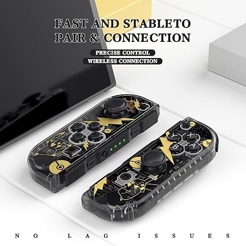 Miniatura 3 de LESTEDO Joycon Controller Compatible with Switch, Wireless Joy Cons Replacement for Switch Controller, Left and Right Switch Joycons Support Dual