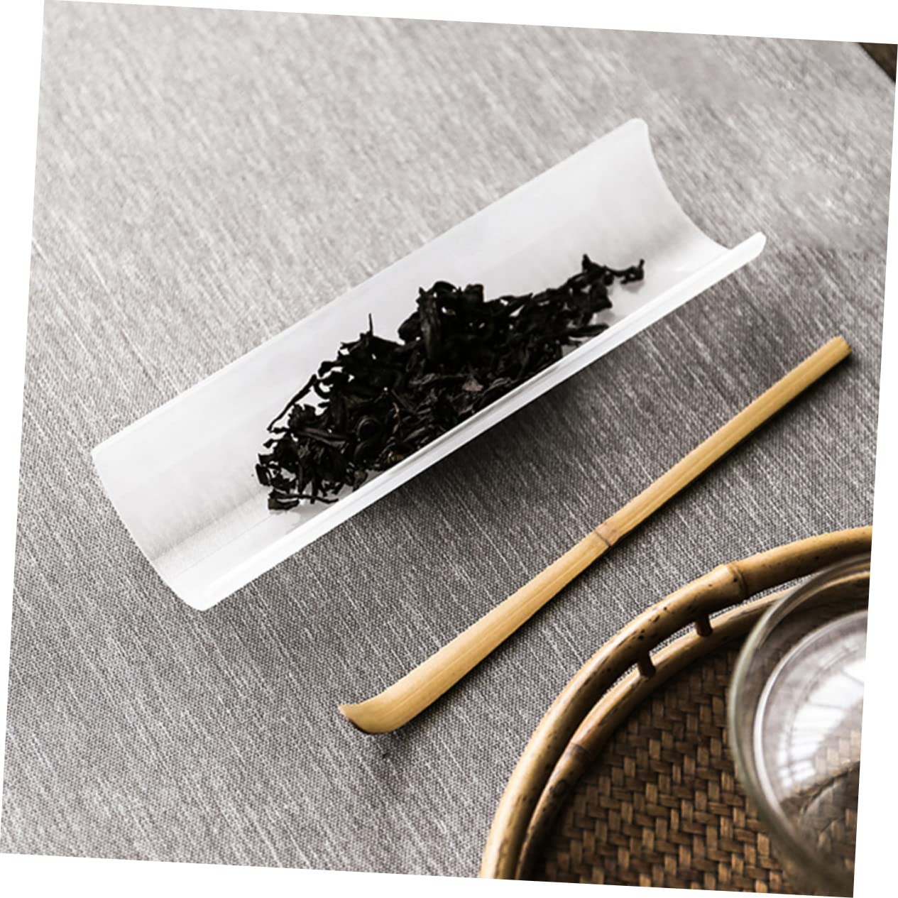 Ciieeo 1set Chinese Tea Preparing Tools Practical Tea Spoon Shovel for Home Ceremony Easy to Clean and Store for Loose Leaf and