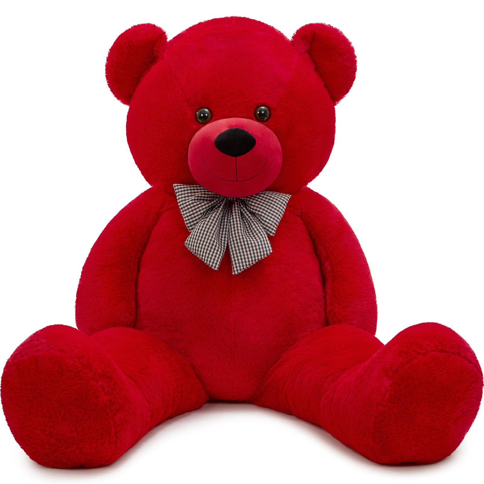 MaoGoLan Big Teddy Bear 6 Feet,Life Size Big Bear Plush Stuffed Animal,Adorable and Soft Red Teddy Bear Gift for Christmas,Valentines,Birthday,or Long Distance