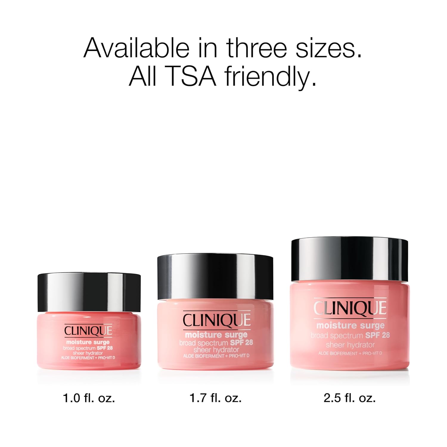 Clinique Moisture Surge Broad Spectrum SPF 28 Sheer Hydrator Face Moisturizer With Hyaluronic Acid, Aloe Bioferment + Provitamin D | Hydrating + Protecting - Image 7
