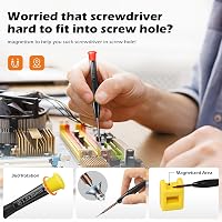 RealPlus 30 részes mini mágneses csavarhúzó készlet - 8 Torx, 16 feszítőszerszám, mágnesező eszköz - Telefonokhoz, tabletekhez, órákhoz, PS4 4
