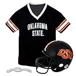 Franklin Sports Oklahoma State Cowboys Kids College Football Uniform Set - NCAA Youth Football Helmet + Jersey Costume Set - Helmet, Jersey + Chin Strap Included - Youth Medium