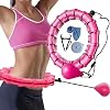 Smart Hula Hoop for Adults, Weighted Hoola Hoops 27 Knots Detachable Ring Adjustable Size, Hula Hoops with Auto-Spinning Ball 360 Degrees Spinning No Fall for Kids, Adults Exercise and Fitness