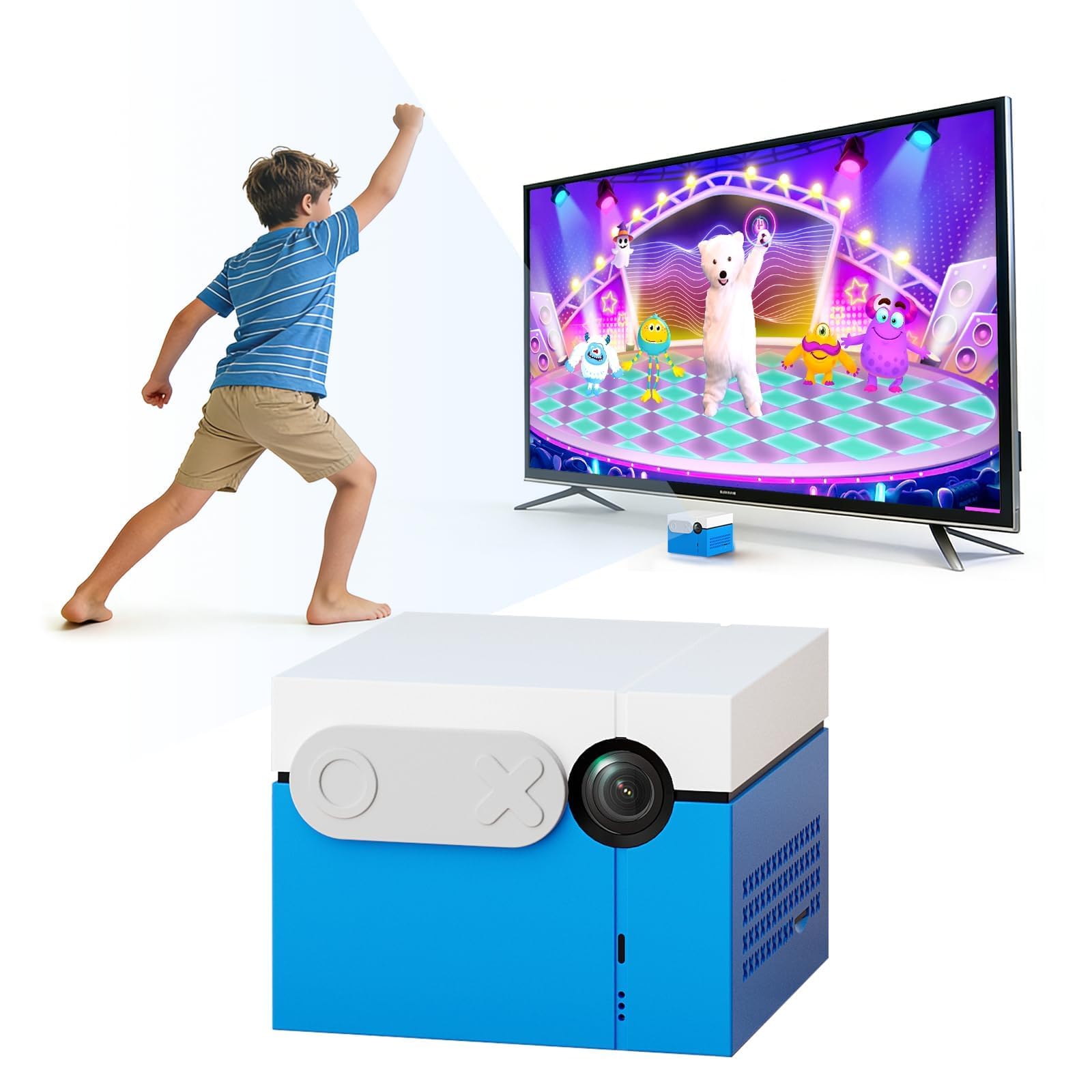 Photo 1 of Motion TV Game Console, No Subscription The Active Play System for Kids & Families, 39 Plug & Play Video Games for Indoor Physical Play Interactive Family Fun, Gaming Nights, Parties and Playdates