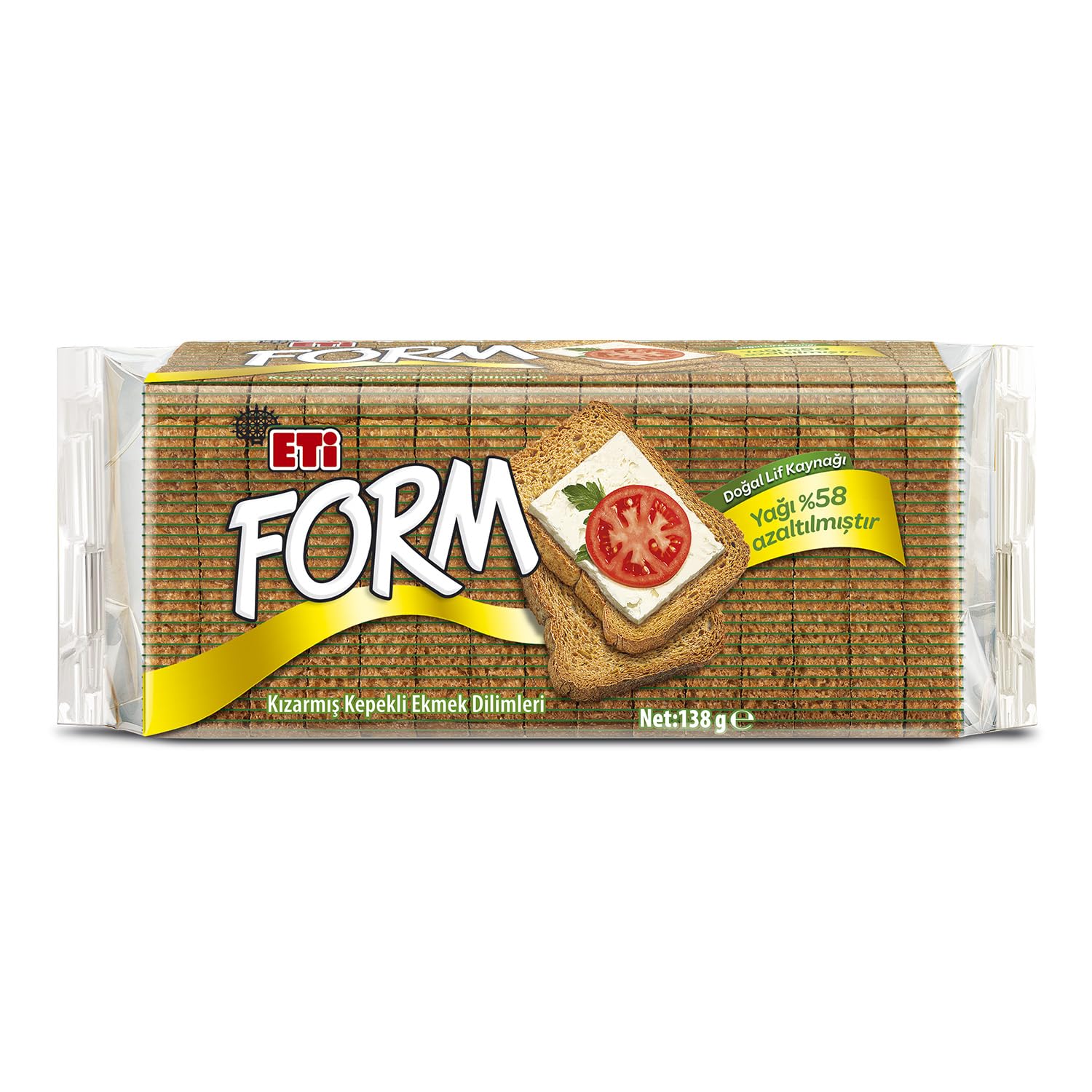 Eti Form Kızartılmış Kepekli Ekmek Dilimleri 138 g