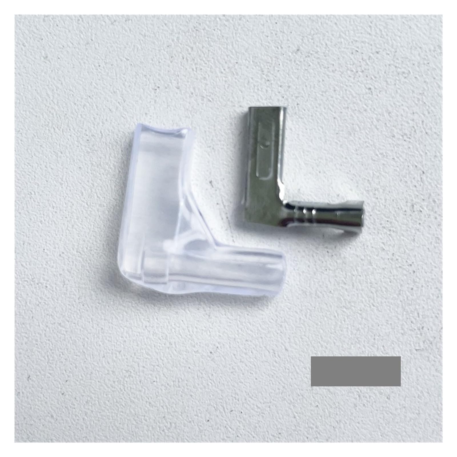 Vwwjccro 2.8Mm 50Set 6.3/4.8/2.8Mm Crimp Terminal Spade Connector W Cover Right Angle L Type Silver (50 Set) Flag Terminal(2.8Mm 50Set)