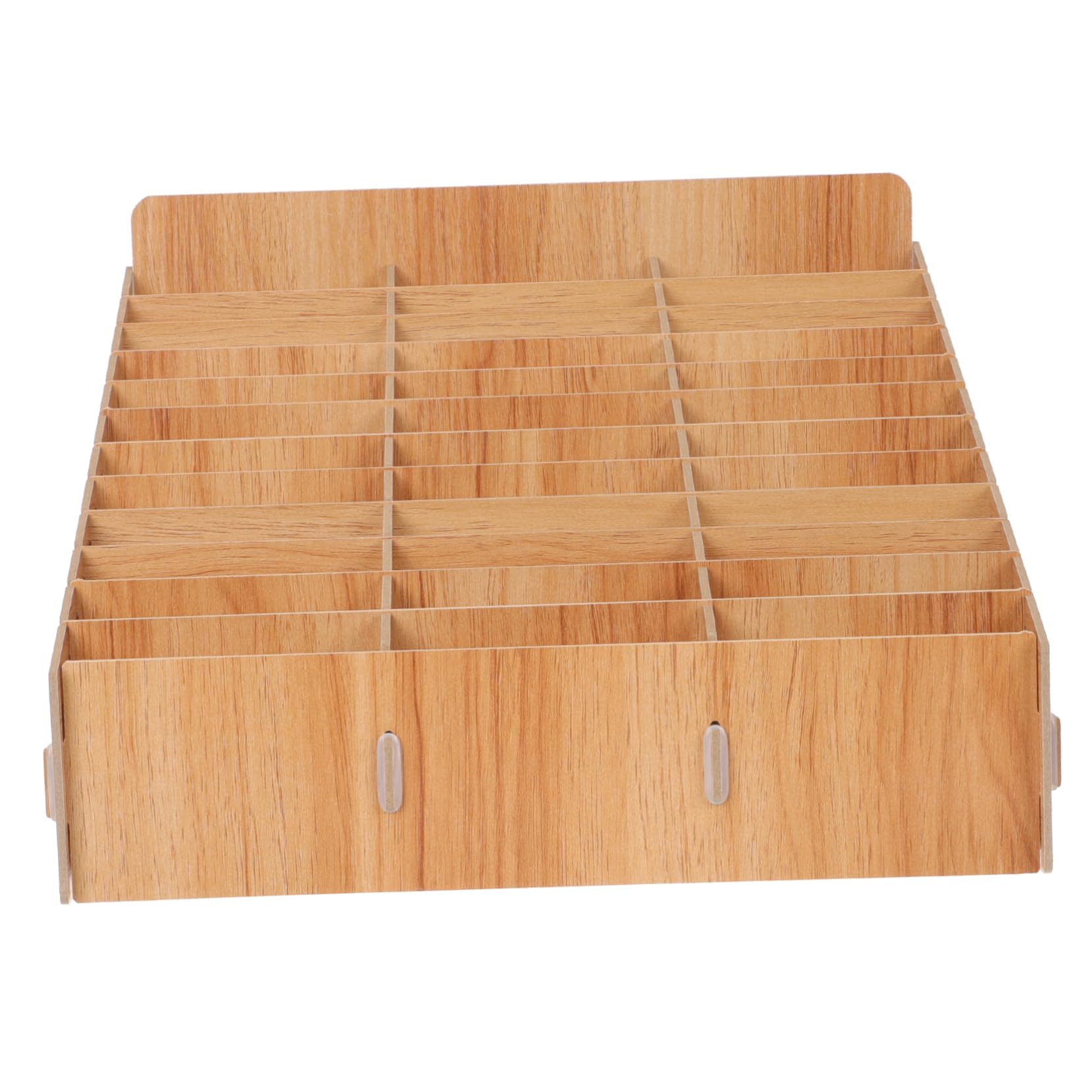 Scatola Portaoggetti in Legno Da Scrivania Scomparti Multipli Organizer Per Telefono Contenitore Da Tavolo Casa
