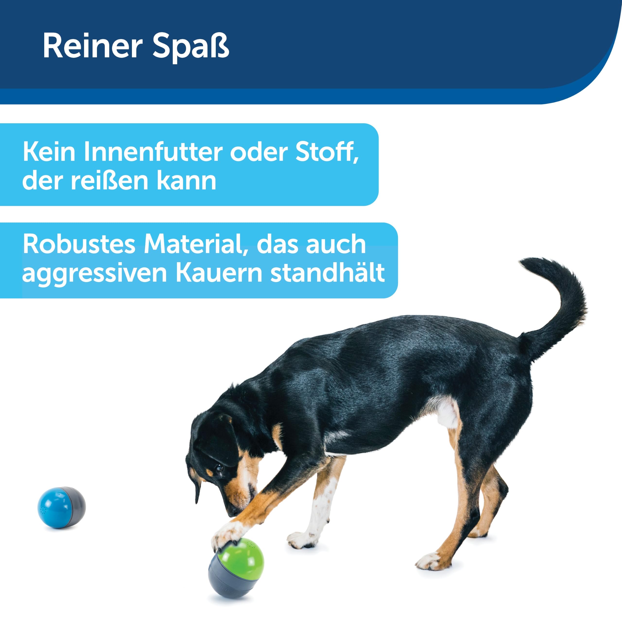 PetSafe Ricochet Elektronische Hundespielzeuge, Jagdspielzeuge mit Tonsignal, 3 AAA-Batterien erforderlich, 2 Stück.