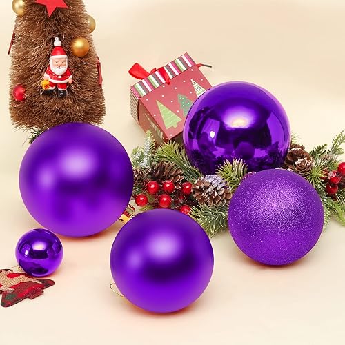 Miniatura 3 de SY Super Bang Adornos de Navidad extra grandes de 5.91" (150 mm) juego de bolas gigantes decoraciones inastillables para festividades fiestas Acción