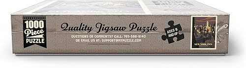 Miniatura 10 de New York City Eagle's View, Vintage Poster - Rompecabezas prémium de 1000 piezas para adultos