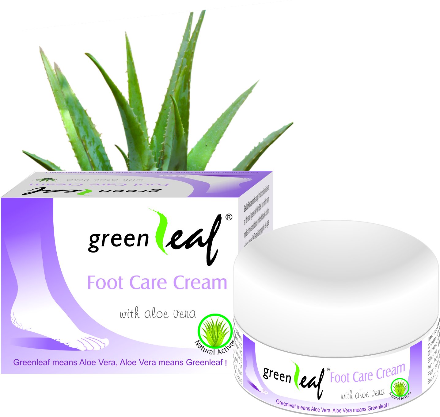 GreenleafGreen Leaf Foot Care Cream, White, 50 g