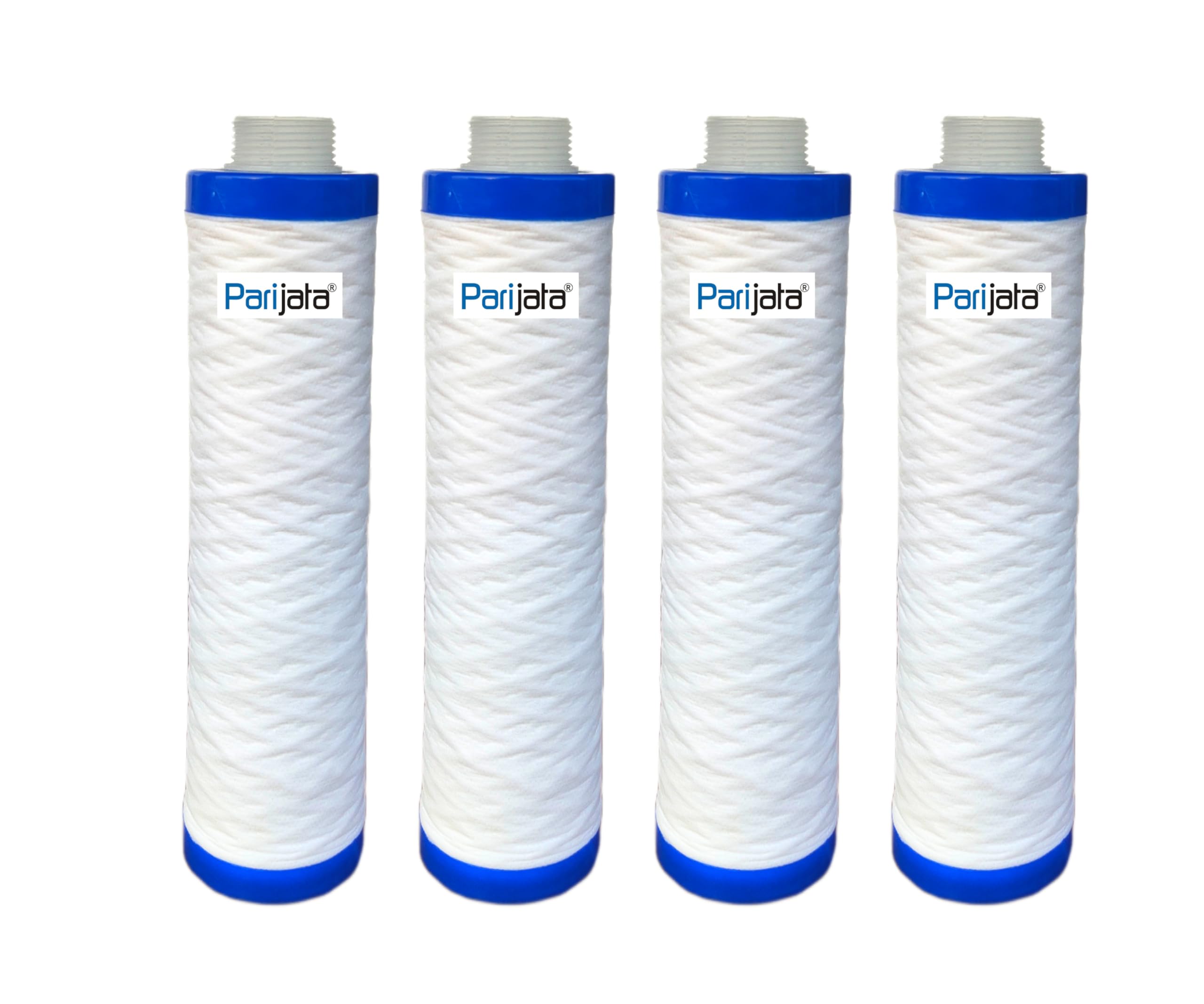 PARIJATA Mlt 9 inch Water Filter for Prefilter Housing for R.O. Water Purifier | Replacement Thread Filter for dust & Sand Particles (Pack of 4)