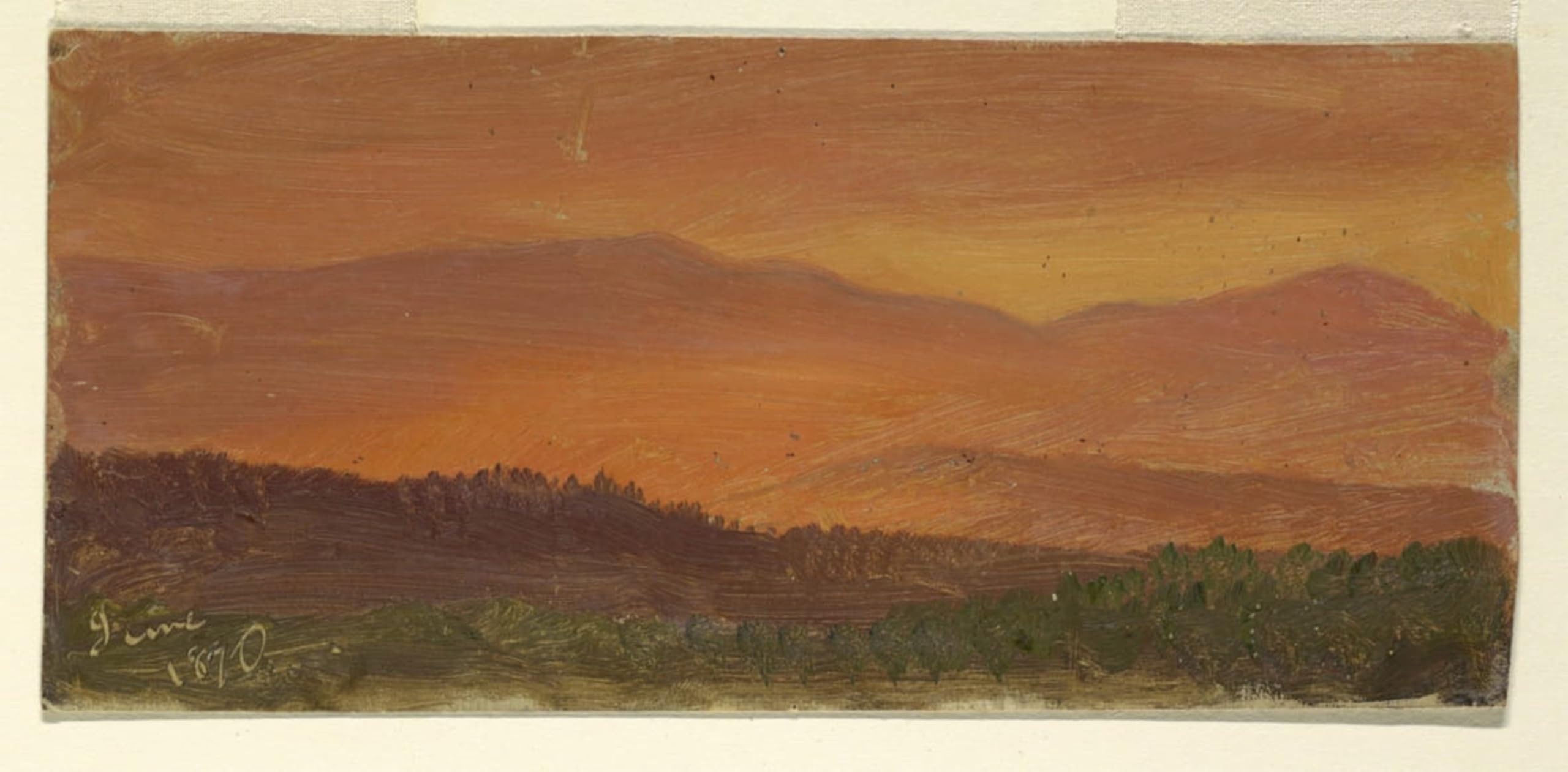 PMEFGJDPE Famous Print Artwork Premium Artwork Hudson Valley and Distant Mountains At Sunset by Frederic Edwin Church Modern Canvas for Home Decor 60x90cm