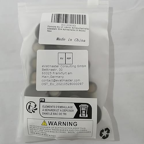 Miniatura 7 de Abrazadera de perno en T de 0.669-0.748 in Abrazadera de tubo de acero inoxidable 304 Abrazadera de manguera de servicio pesado (paquete de 6)