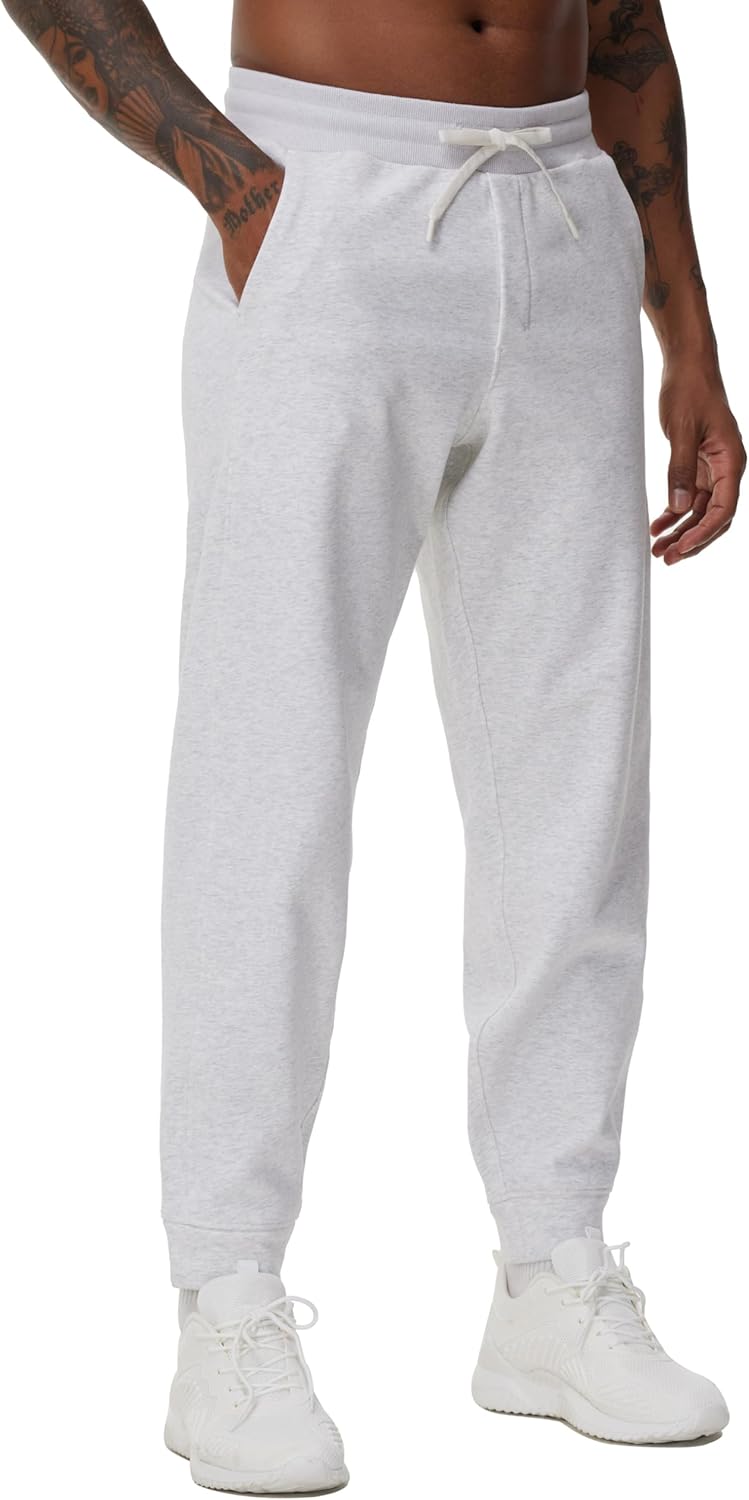 THE GYM PEOPLE Mens’ Fleece Joggers Pants with Deep Pockets in Loose-fit Style