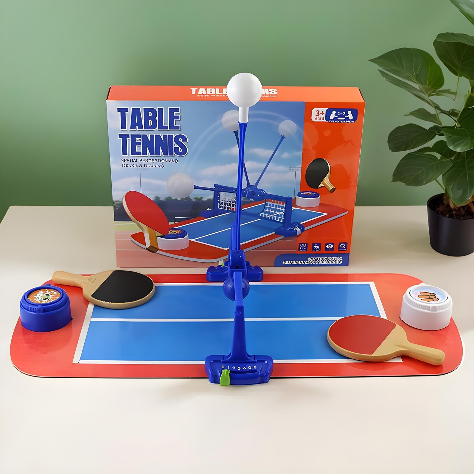 Set da Pong Portatile Set Racchette Portatile | Interattivo Genitori e Bambini per Sviluppare Abilità Motorie e Libero in Casa e in Viaggio