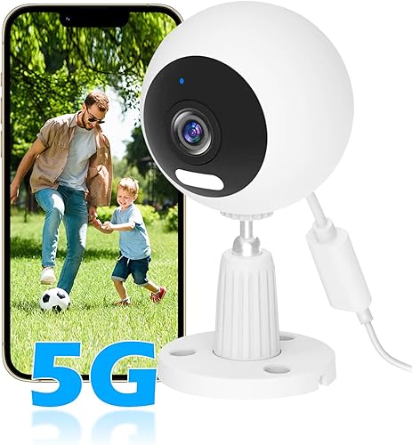 Cámaras 5G para Seguridad del Hogar, Cámara de Seguridad Interior y Exterior de 3MP para Bebé/Anciano/Perro/Mascota/Niñera, Monitor WiFi para Bebé,