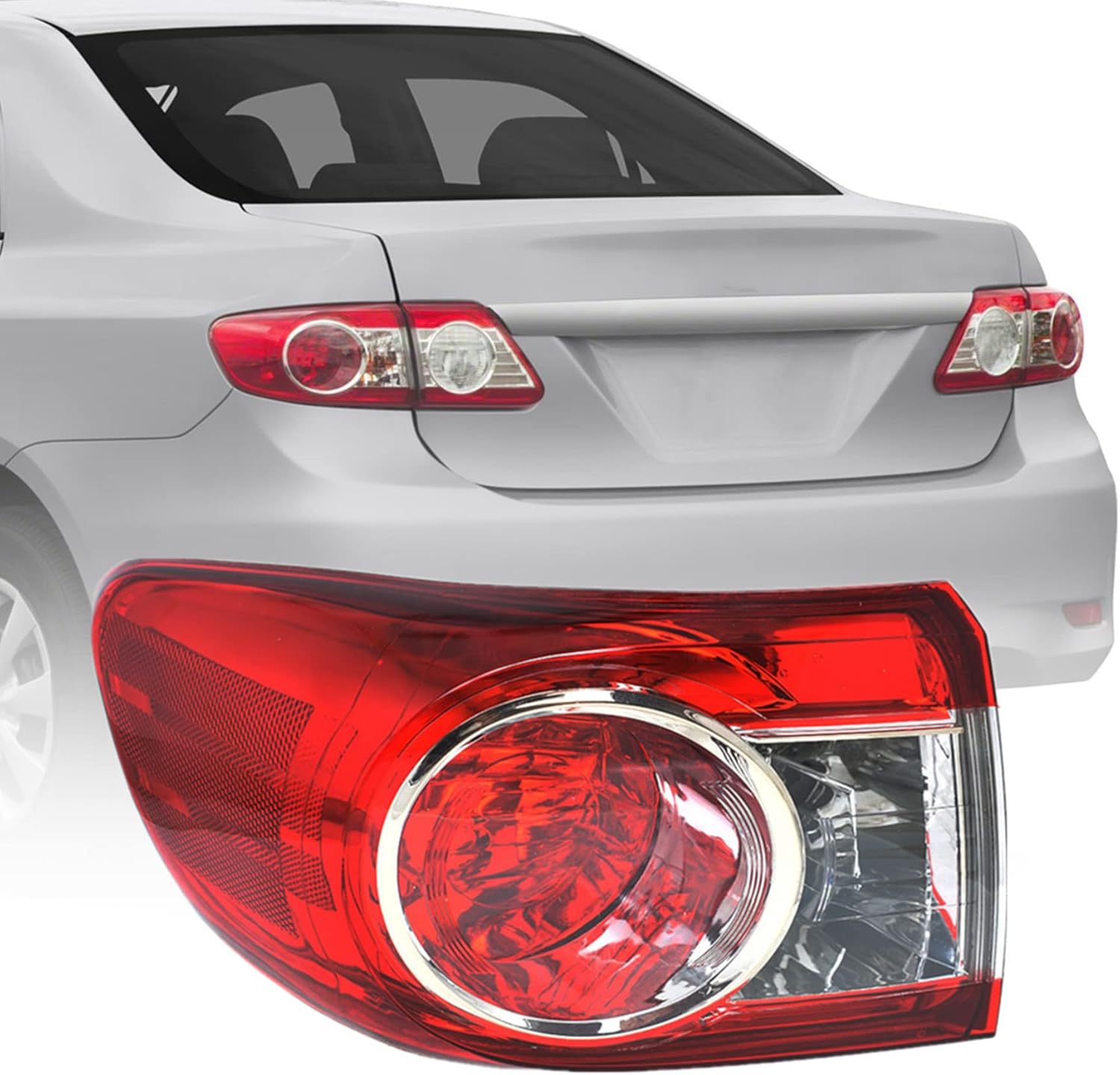 munirater Left Tail Lights Replacement for Corolla 2011 2012 2013 Rear Light Driver Side 8156002580