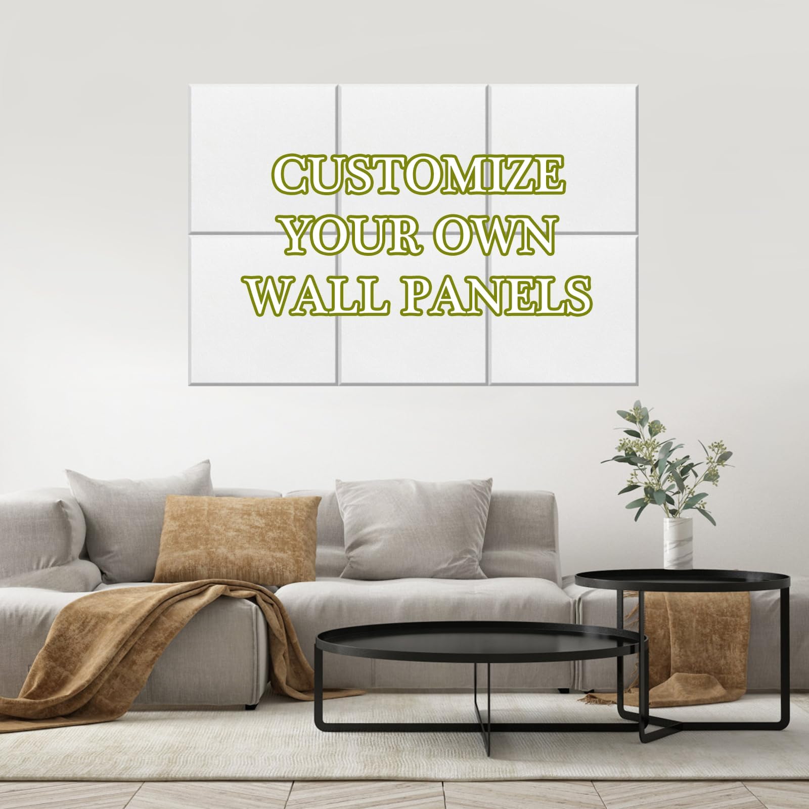 - Custom Art Acoustic Panels, Personalized Soundproof Wall Panel Customized Acoustic Pannel Wall Art for Living Room Home & Office Decor 12 Inch X 12 Inch X 0.4 Inch (12PCS 35.4INCH*47.2INCH)