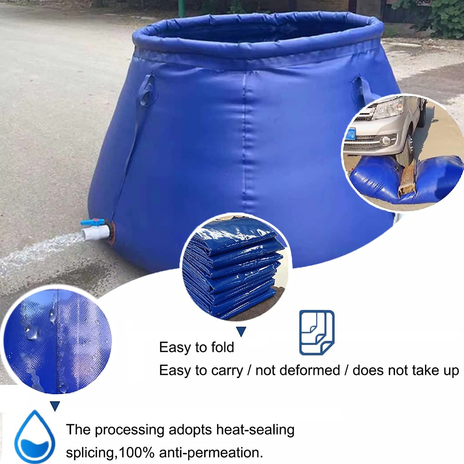 Faltbarer tragbarer Wasserspeichertank