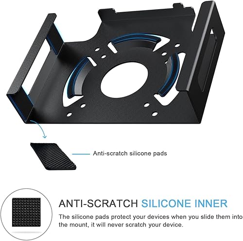 Miniatura 5 de IFCASE Soporte para Mac Mini M2, diseño de disipación de calor, antiarañazos, detrás del monitor, debajo del escritorio, soporte de pared para Mac