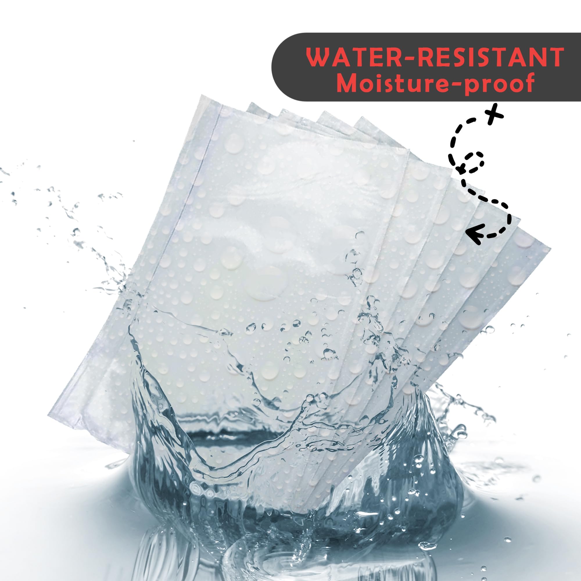 Ryhampaper 100 Pack 7.5" X 5.5" Clear Adhesive Top Loading Packing List Shipping Label Envelopes - View #8