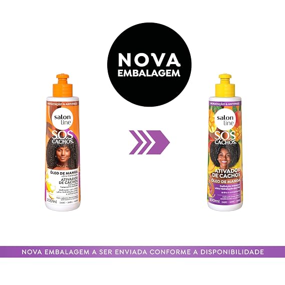 Salon Line Tratamento SOS Cachos - Ativador de Cachos Umidificador 300 ml (10.14 Fl Oz)