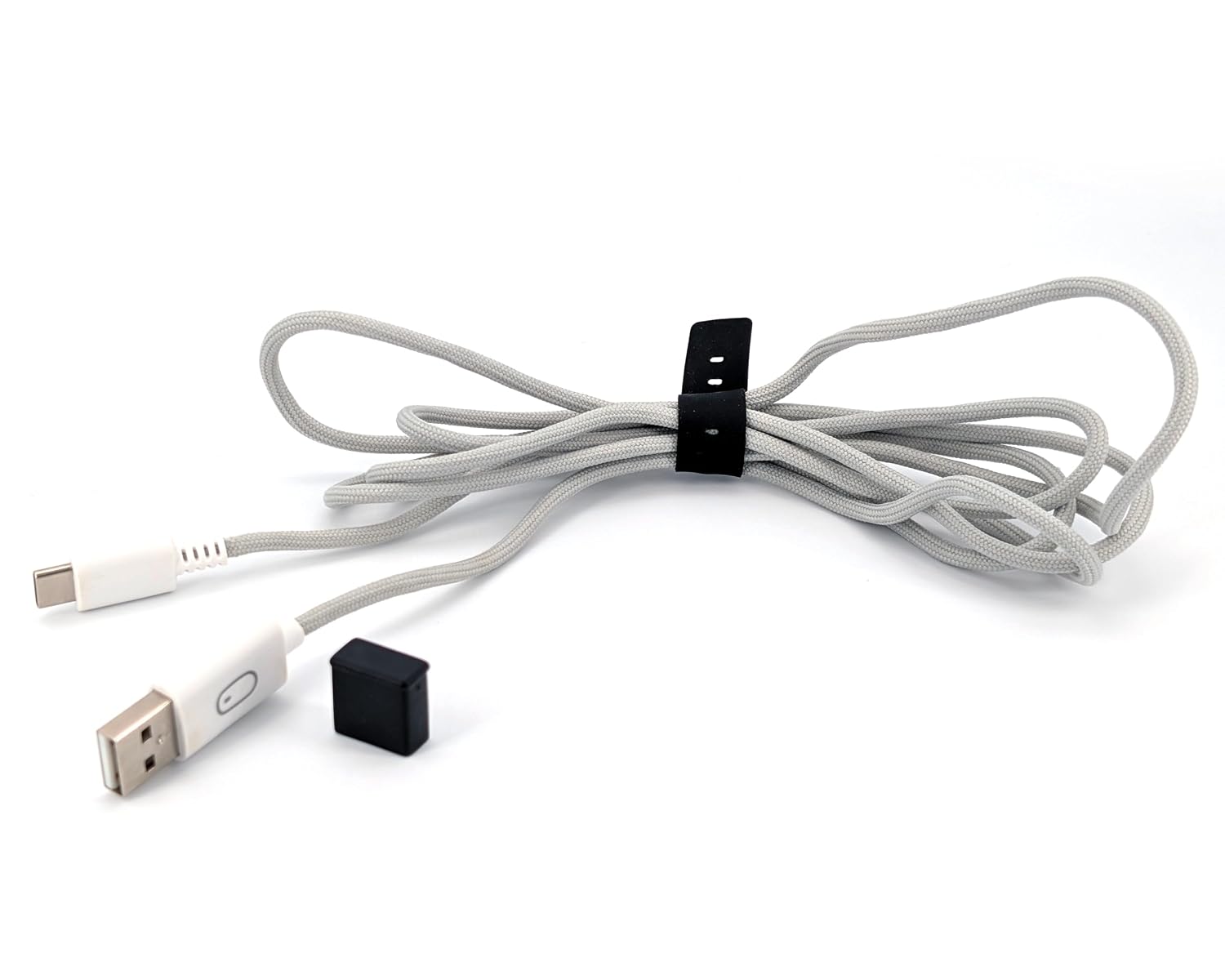 2-Meter USB-C Charging & Data Cable - Compatible with ROCCAT Kone Pro Air, XP Air, Burst Pro Air Mice & Vulcan TKL Pro, Vulcan II Mini Keyboards (White) image 3