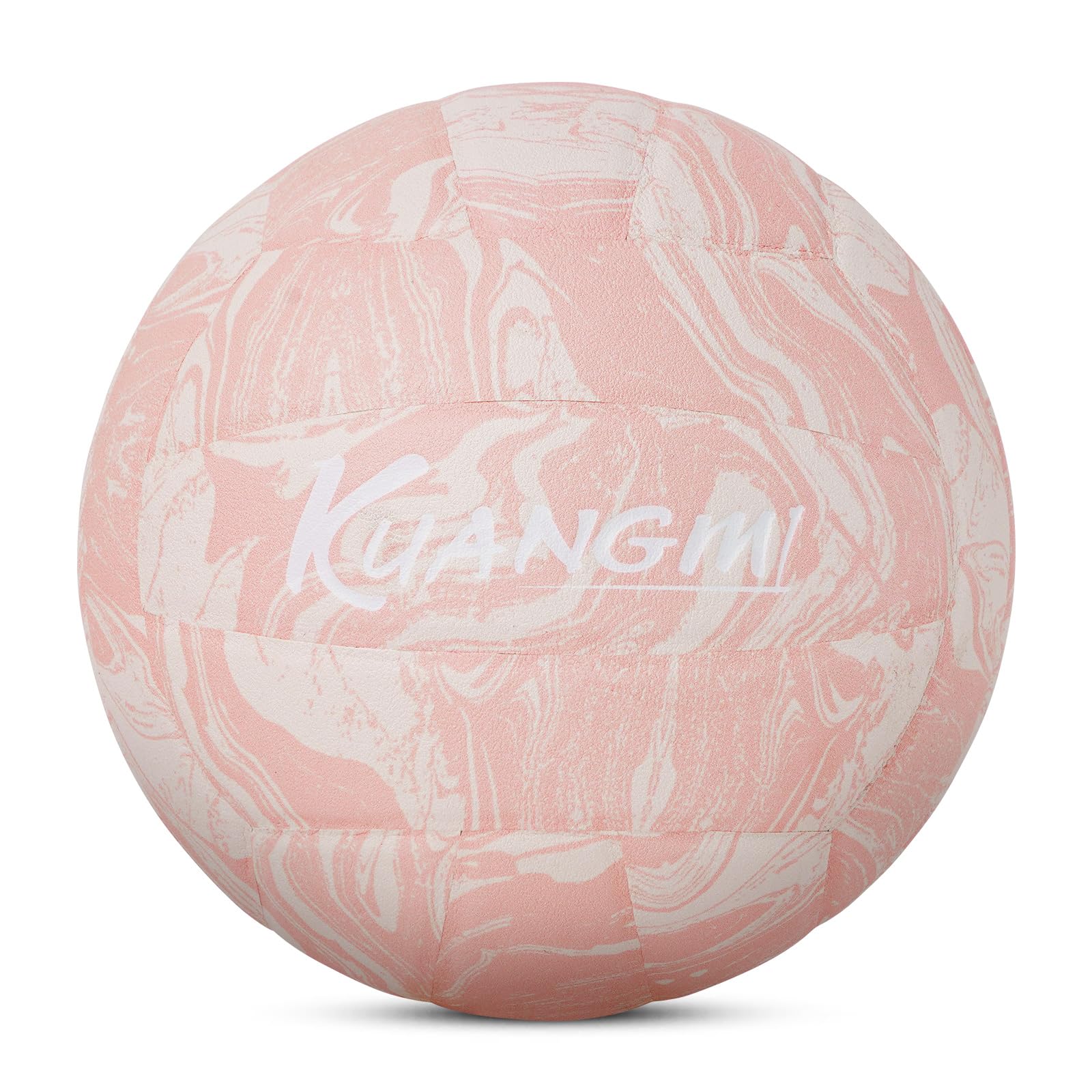 Kuangmi Ballon de volleyball souple, taille officielle, taille 5, ballon récréatif intérieur et extérieur, entraînement sportif, balle de jeu de plage pour débutants, adolescents, adultes